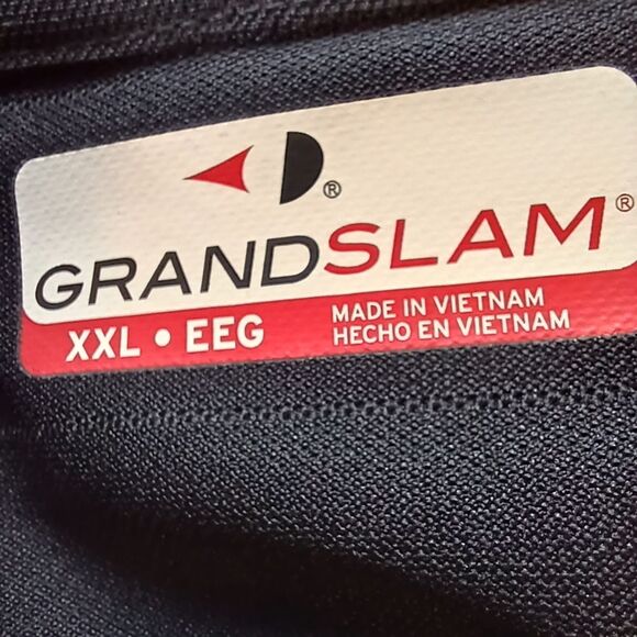 GRAND SLAM Polo Golf Shirt Short Sleeve Performance Fabric Black Size XXL - Picture 7 of 9